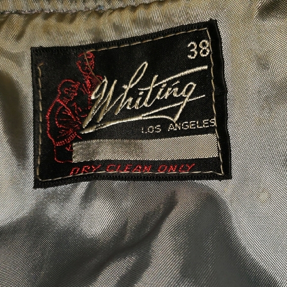 Vintage 60s Whiting Los Angeles Cobra Wool Leather Varsity Jacket Size 38 - Picture 11 of 11